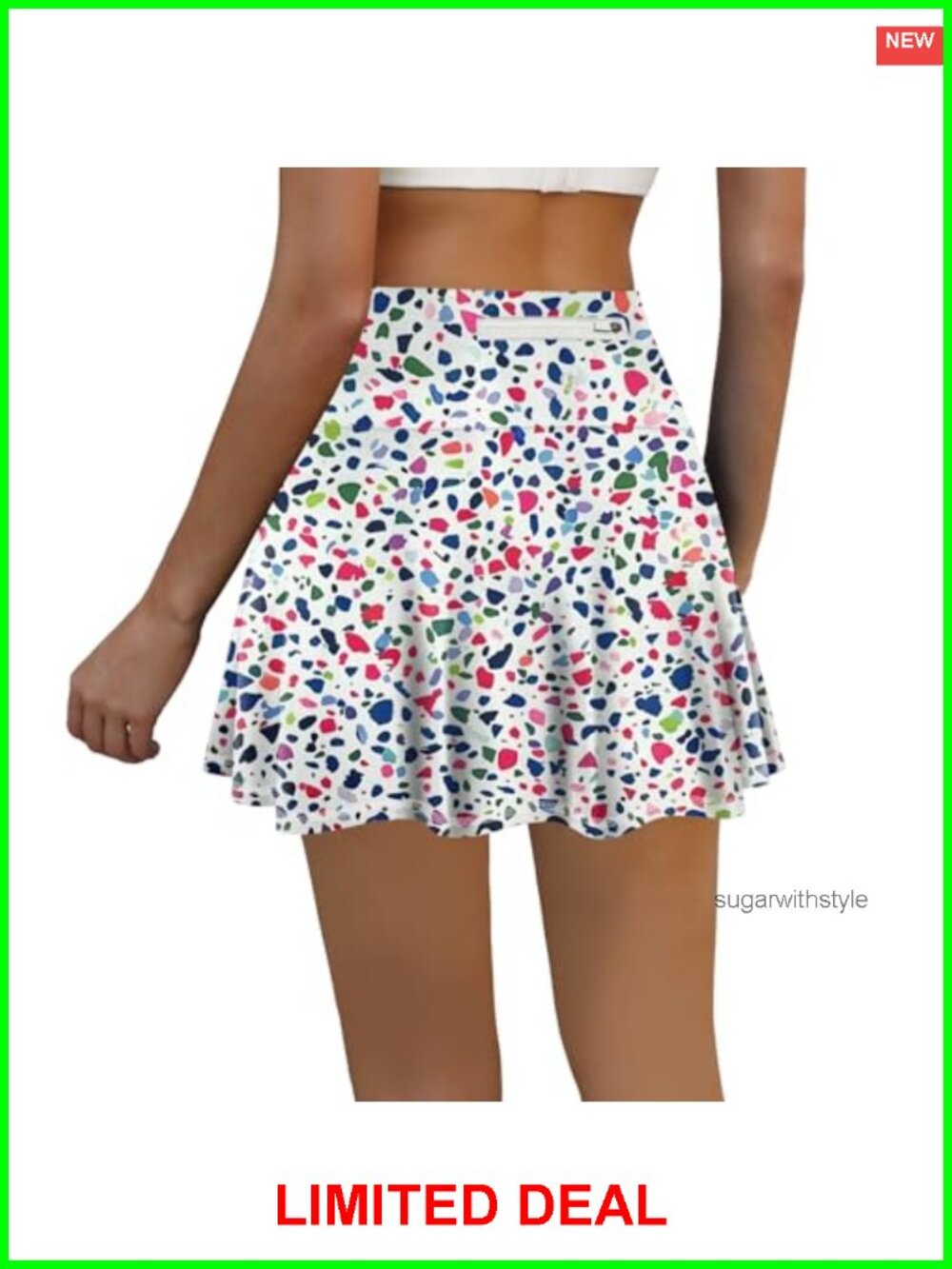 Pleated Tennis Skort High Waisted with Pockets Golf Athletic